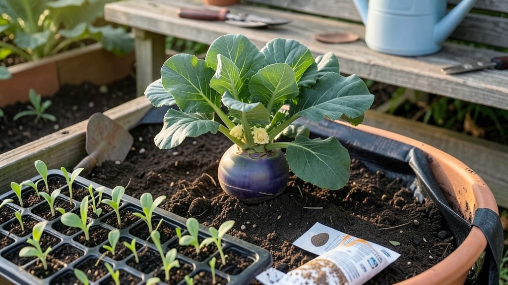 Planting Kohlrabi Seeds: Fast-Germinating Spring Delight for Crunchy Harvests
