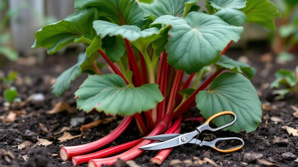 Trim Rhubarb Plants: Year-Round Harvest With 2 Essential Cuts